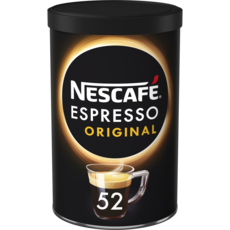 NESCAFE Café soluble espresso original 100% arabica  52 tasses 95g