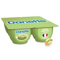 DANETTE Crème dessert saveur pistache 4x125g