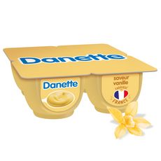 DANETTE Crème dessert vanille 4x125g