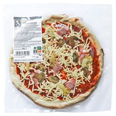 L'ITALIE DES PIZZAS Pizza capricciosa artichauts jambon cuit et champignons 550g
