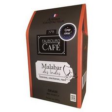 FAUBOURG CAFE Café en grain malabar des Indes 100% arabica 250g