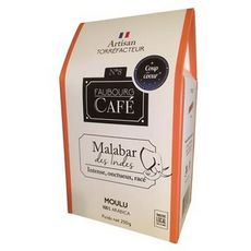 FAUBOURG CAFE Café moulu malabar des Indes 100% arabica 250g