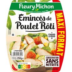 FLEURY MICHON Emincés de poulet rôti sans nitrite 250g
