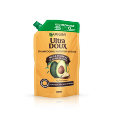 ULTRA DOUX Shampooing nutrition intense à l'huile d'avocat et beurre de karité cheveux très secs ou frisés 500ml