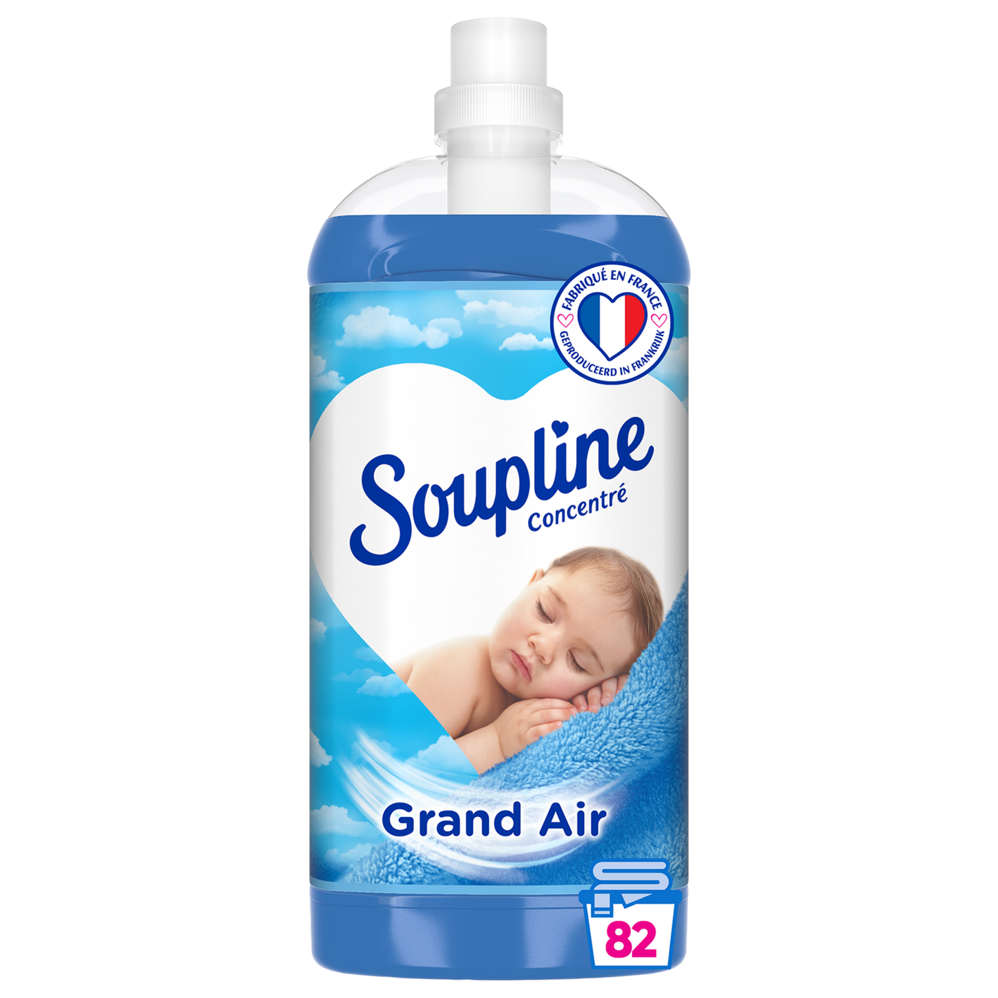 Soupline - Pack de 12 - SOUPLINE Adoucissant Linge Concentré Aux Notes  d'Aloé 1300ml