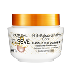 ELSEVE Masque 1001 usages huile coco cheveux normaux à secs 310ml