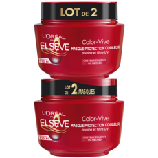 ELSEVE Color-vive Masque protection couleur cheveux colorés ou méchés  2x310ml