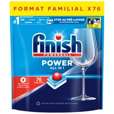 FINISH Powerball power tablette lave-vaisselle tout en 1 76 lavages 76 tablettes