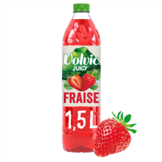VOLVIC Eau aromatisée Juicy au jus de fraise 1,5l