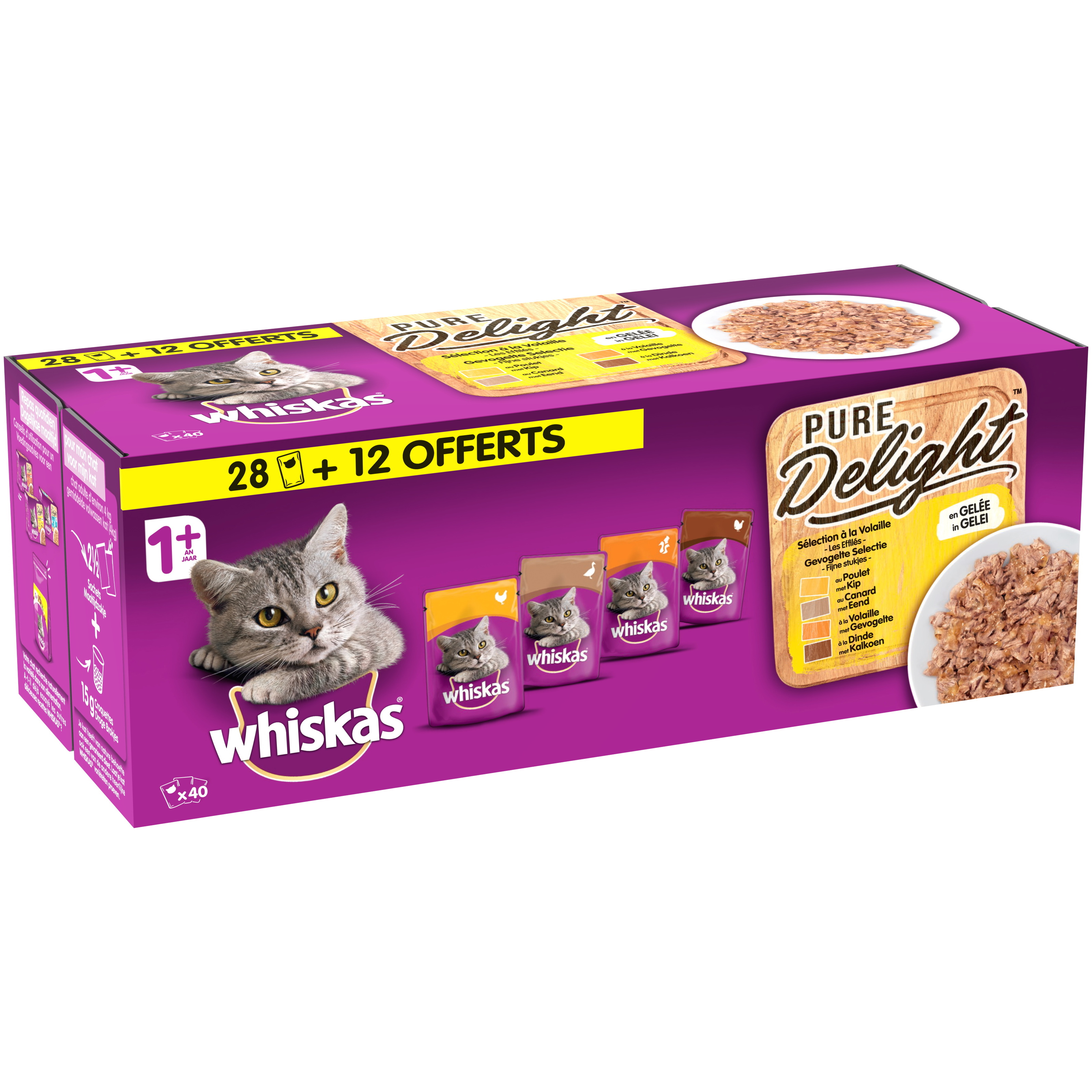 WHISKAS® Sachets Fraîcheur Les Festins À La Volaille En Gelée Pour