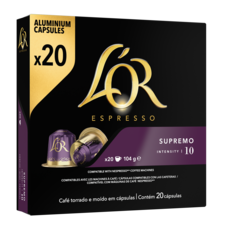 L'OR ESPRESSO Capsules de café supremo compatibles Nespresso 20 capsules 104g
