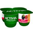 ACTIVIA Probiotique Yaourt saveur mûre framboise 4x125g