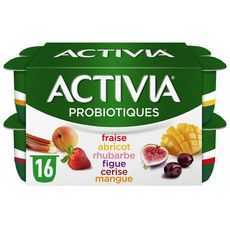 ACTIVIA Probiotiques - Yaourts aux fruits bifidus 16x125g