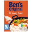 BEN'S ORIGINAL Riz long grain cuisson rapide vrac 10 minutes 500g
