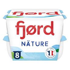 FJORD Yaourt nature fromage blanc  8x125g