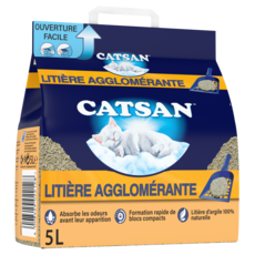CATSAN Agglomérante plus litière minérale pour chat 5l