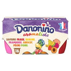 DANONINO Petits suisses arômatisés aux fruits 16x50g