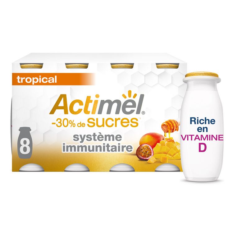 Livraison à domicile Actimel Yaourt à boire multifruits, 8x100g