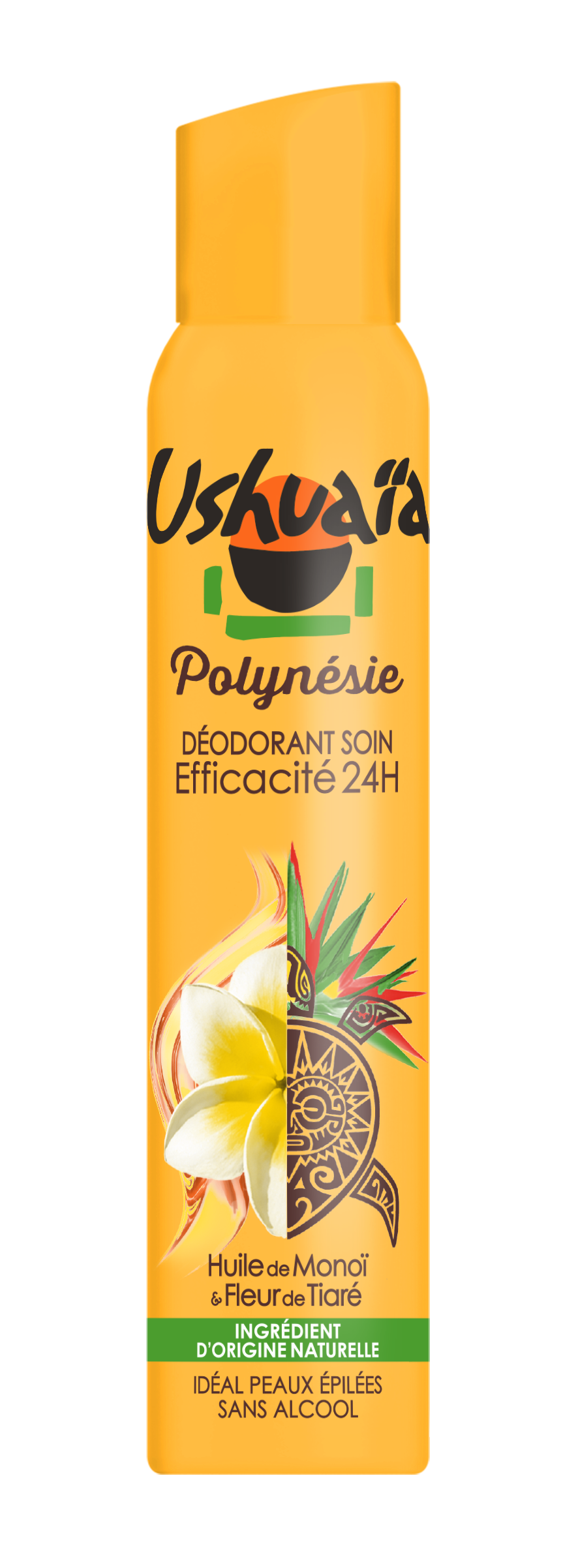 USHUAIA Déodorant spray monoï & fleur de tiaré 200ml pas cher à prix Auchan