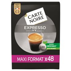 CARTE NOIRE Dosettes de café espresso classic n°8 48 dosettes 336g