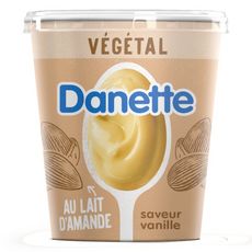 DANETTE Dessert végétal vanille base amande 400g