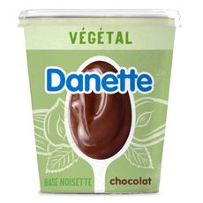 DANETTE Dessert végétal chocolat base noisette 400g