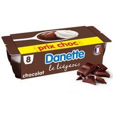 DANETTE Le Liégeois au chocolat 8x100g