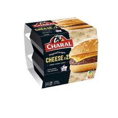 CHARAL Cheeseburger 2 personnes 145g