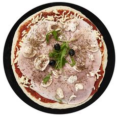 AUCHAN LE TRAITEUR Pizza crue Reine jambon champignons 610g