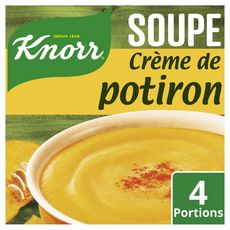 KNORR Soupe déshydratée à la crème de potiron 4 parts 100g