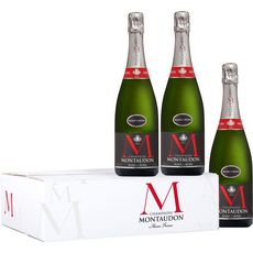 MONTAUDON Champagne AOP brut blanc de noirs 3X75cl 2.25L