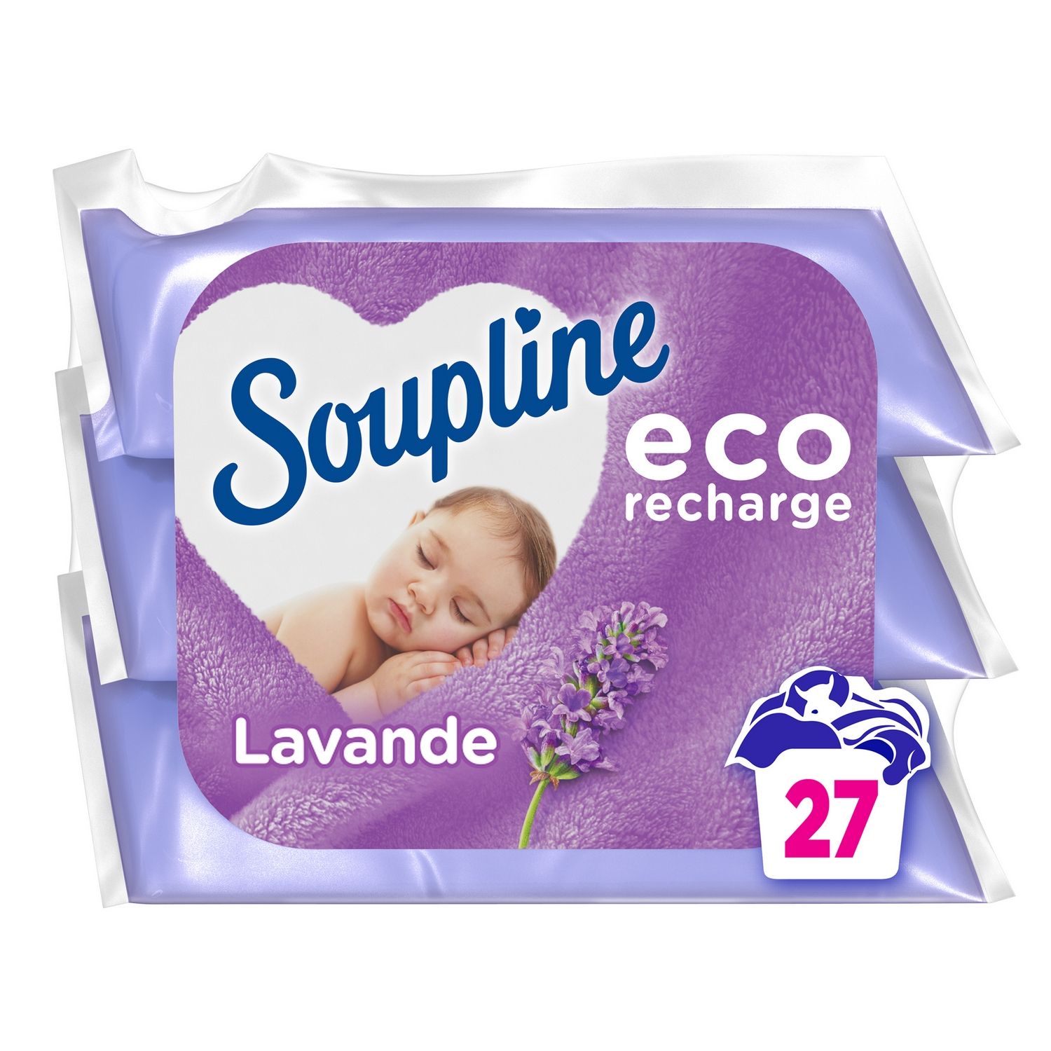 Soupline Eco Recharge Adoucissant pour le linge, 29 lavages