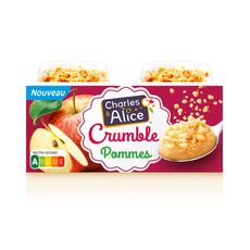 CHARLES & ALICE Crumble aux pommes  2x120g