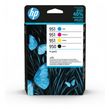 HP Pack de 4 Cartouches HP 950/951 d'Encre Noir, Cyan, Magenta et Jaune Authentiques (6ZC65AE)