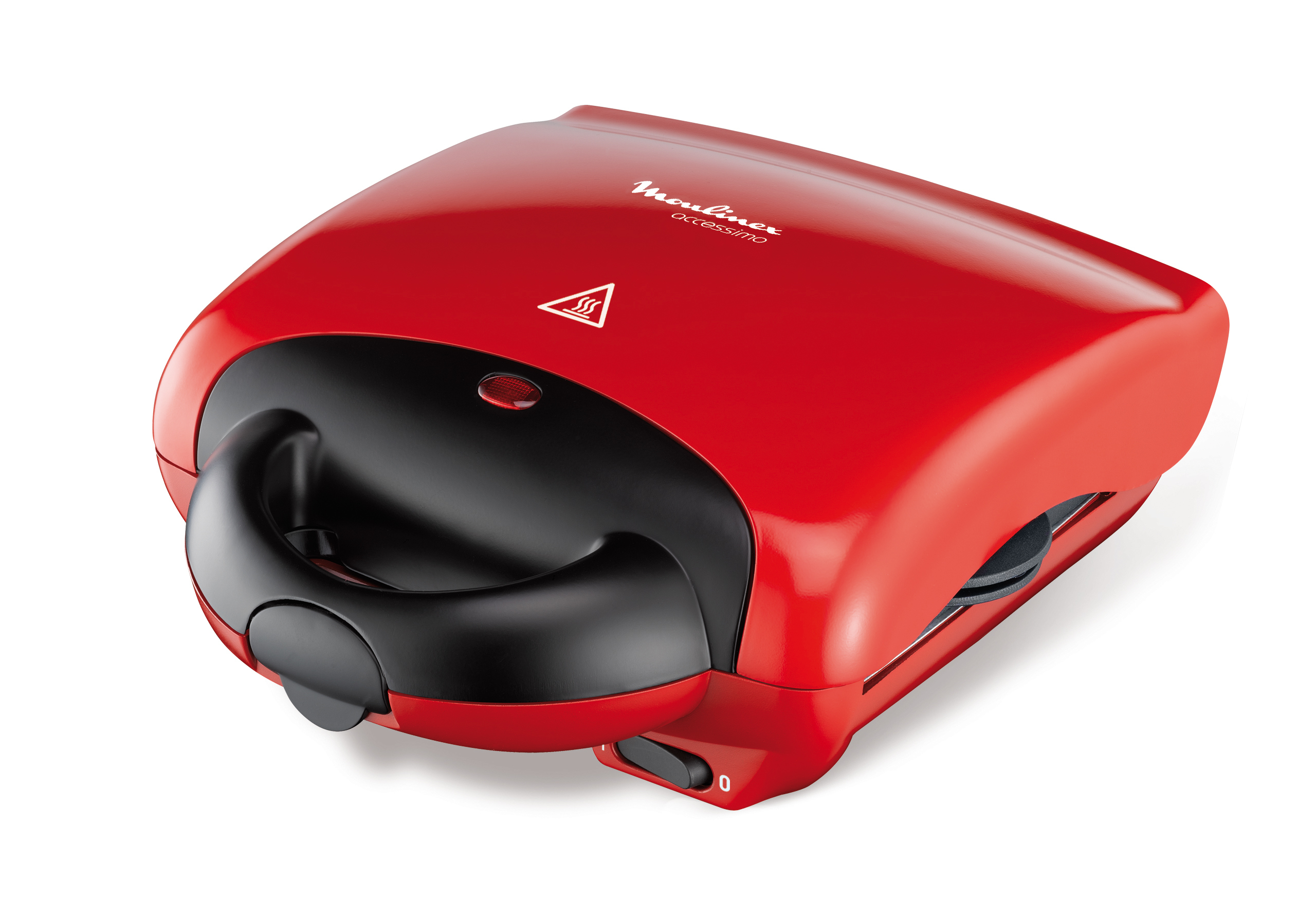 Moulinex Appareil Croque-monsieur Rouge Noir 650w Avec Plaques