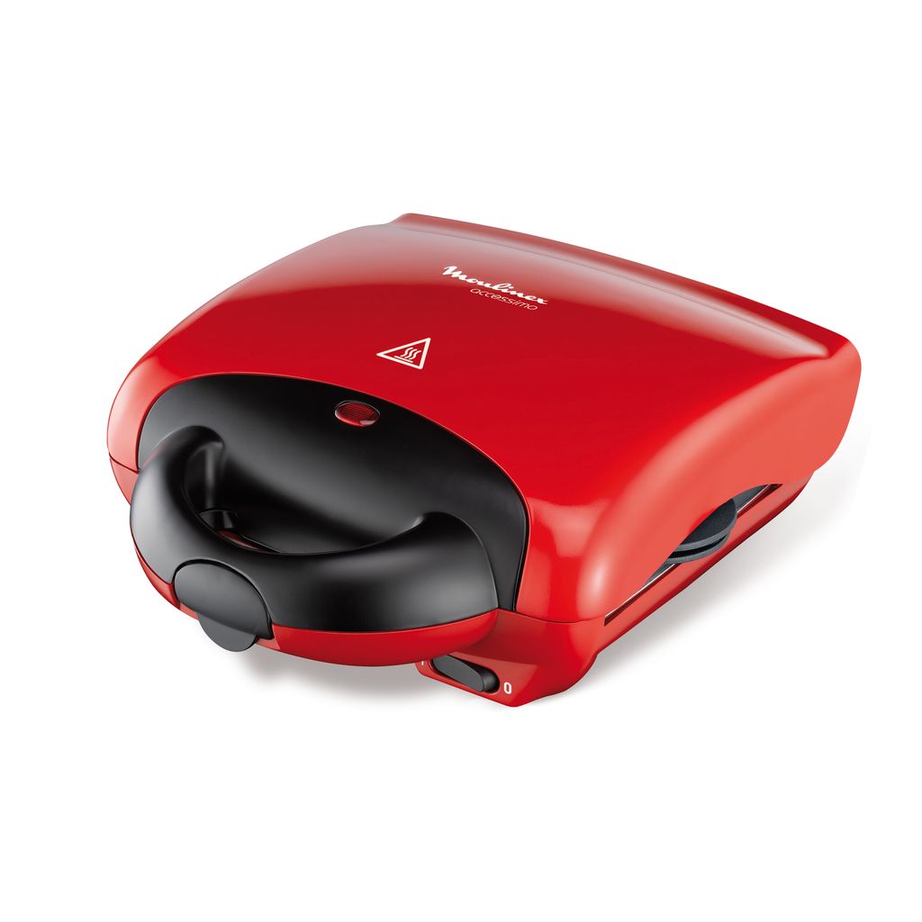 Croque-gaufre TEFAL - SW341512 - rouge - Vendu en état d