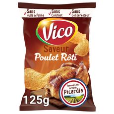 VICO Chips saveur poulet rôti 125g