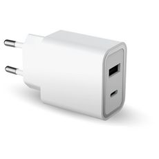 BIGBEN Double chargeur maison USB A+C - Blanc
