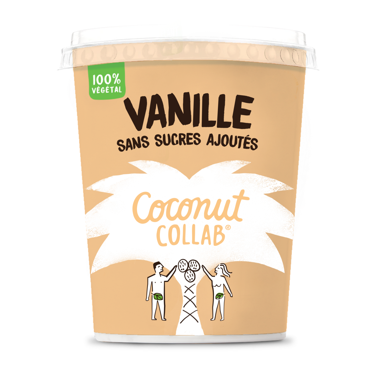 LA COOP Dessert végétal au lait de coco vanille sans sucres ajoutés 350g