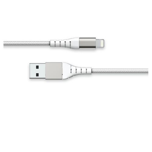Câble de charge pour Apple iPhone/iPad/iPod - Blanc