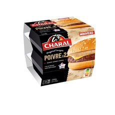 CHARAL Burgers au poivre 2x145g