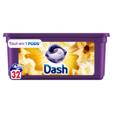DASH Pods lessive capsules tout en 1 souffle précieux 32 lavages 32 capsules