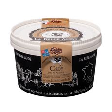 LA BELLE AUDE Crème glacée sans gluten au café 100% arabica 550ml