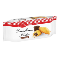 BONNE MAMAN Madeleine fourrée au chocolat sachets individuels 20 madeleines 600g