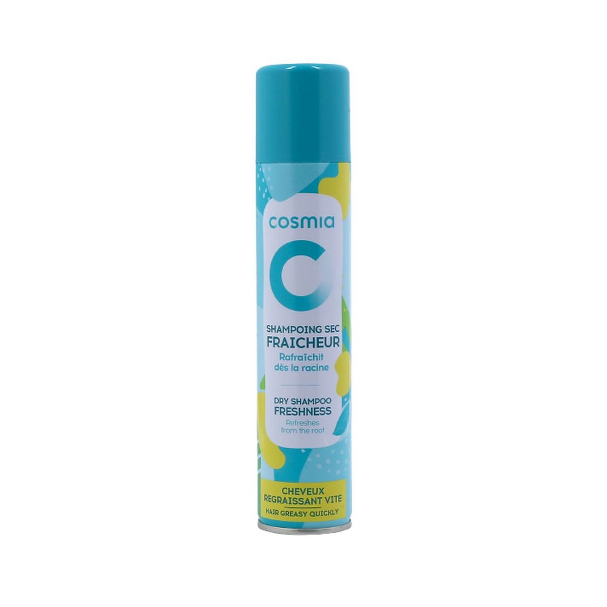 Cosmia shampoing sec fraicheur cheveux regraissant vite 200ml pas cher