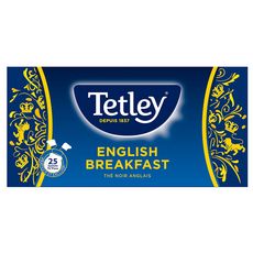 TETLEY Thé noir English breakfast 25 sachets 50g