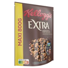 KELLOGG'S Céréales Extra chocolat noir noisettes 800g