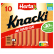 HERTA Knacki au jambon -30% MG 10 pièces 350g