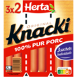 HERTA Knacki pur porc 3x2 pièces 210g