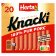 HERTA Knacki pur porc 20 pièces 700g